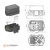Блок для 6 предохранителей MINI, 1 MAXI, 1 реле MINI и 3 MICRO (MTA). 0101569_KIT_11