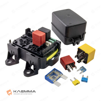 Блок для 6 предохранителей MINI, 1 MAXI, 1 реле MINI и 3 MICRO (MTA). 0101569_KIT_06