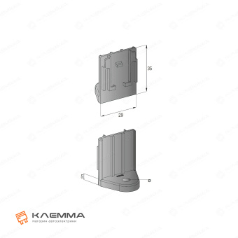 Кронштейн монтажный d 5.5 мм мама (MTA). 0300698_20