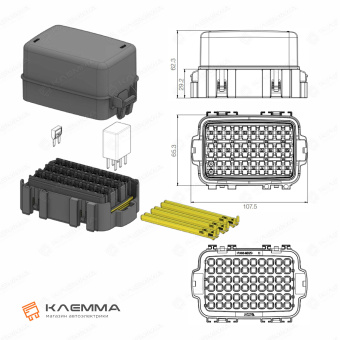 Блок для 30 предохранителей MINI или 10 реле MICRO280 (MTA). 0101370_KIT_11