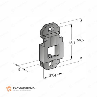 Кронштейн монтажный под два винта M5 (MTA). 0100440_20