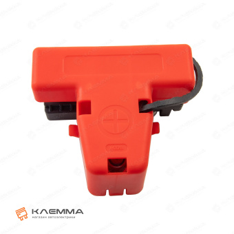 Клемма АКБ с держателем предохранителя MEGAVAL литая с крышкой (MTA) левая. 0301230_05