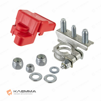 Клемма АКБ с винтами М868 «плюс» (MTA) с крышкой. 1507790_KIT_01