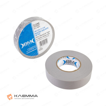 Изолента ПВХ 19 мм 25 м (BM-Group) цвет серый. BM-ESB1925GR_01