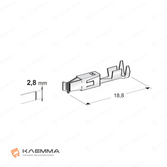 Клемма неизолированная JPT-WP F280 (MTA)_20