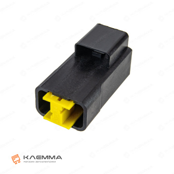 Корпус разъема силового 2-контактного POWER папа (MTA). 4440400_04