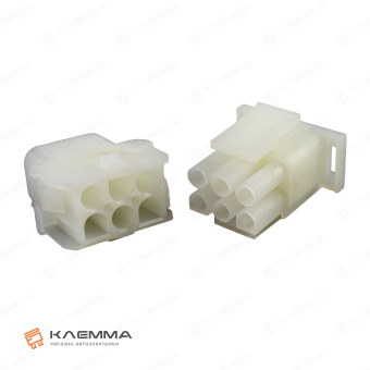 Корпус разъема 6-контактного Universal MATE-N-LOK папа (TE). 1-480704-0_04