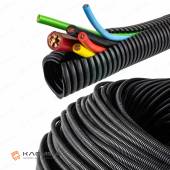 Гофра разрезная PPmod стандартный профиль (Schlemmer) диаметр 17.0 мм, бухта 200 метров