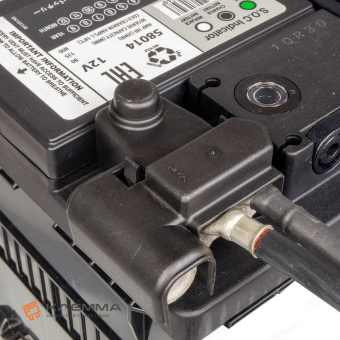 Клемма АКБ латунная под опрессовку 50 мм2 «минус» (MTA) с крышкой. 1506760_KIT_12