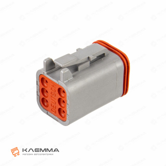 Корпус разъема DT 6-контактного мама (Deutsch). DT06-6S_03