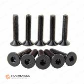 Винт М6х30 с потайной головкой вн.шестигранник (DIN 7991) нерж.сталь (A2) черный