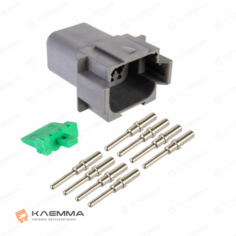 Разъем вп 8-контактный DT папа (Deutsch) 0.5-1.0 мм2. DT04-8P+W8P_KIT.21_01