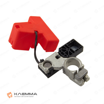 Клемма АКБ с держателем предохранителя MEGAVAL литая с крышкой (MTA) левая. 0301230_02