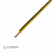 Провод ПГВА сечение 0.75 цвет жёлто-чёрный