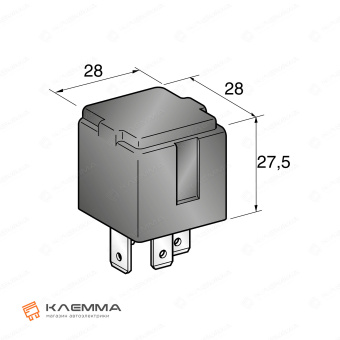 Реле MAXI 4-контактное 12В 50А. REL3050_20