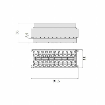 Модуль предохранителей MINIVAL (MTA) комплект. 0101460_KIT_21