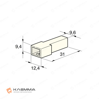 Корпус разъема 1-контактного MULTIPLE 6.3 папа (MTA). 4410150_20