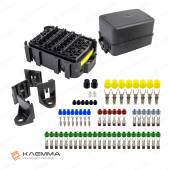 Блок водонепроницаемый для 18 предохранителей MINI и 4 реле MICRO (MTA) альт. комплектация