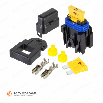 Держатель предохранителя UNIVAL 20А (MTA) с кронштейном и предохранителями. 0301320_KIT.2_04