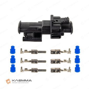 Разъем 3-контактный папа (Bosch) сечение 0.5-1.0 мм2. 1 928 404 227_KIT.21_11