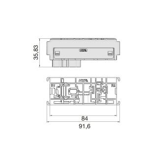 Модуль реле MINIMAXI (MTA) комплект с держателями. 0101494_KIT.2_20