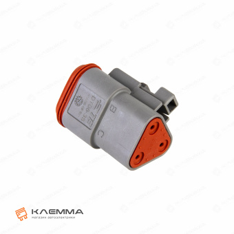 Корпус разъема DT 3-контактного мама (Deutsch). DT06-3S_04