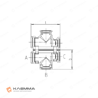 Разветвитель T-образный form A (Schlemmer) 13-10-10. 9806091_10