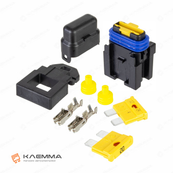 Держатель предохранителя UNIVAL 20А (MTA) с кронштейном и предохранителями. 0301320_KIT.2_02