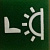 Пиктограмма "Driving compartment lighting" (Hella) цвет зеленый