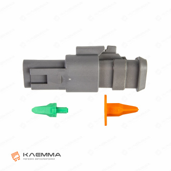 Разъем вп 3-контактный DT мама (Deutsch) с удлиненным фланцем 0.5-1.0 мм2. DT06-3S-E008+W3S_KIT.11_06