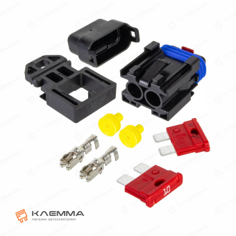 Держатель предохранителя UNIVAL 10А (MTA) с кронштейном и предохранителями. 0301310_KIT.2_03