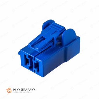 Корпус разъема 2-контактного POWER мама (MTA) синий без замков. 4540315_01