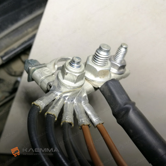 Клемма АКБ с винтами М666 «минус» (MTA)_13