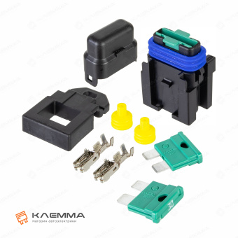 Держатель предохранителя UNIVAL 30А (MTA) с кронштейном и предохранителями. 0301330_KIT.2_02