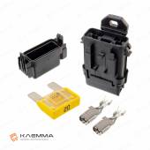 Держатель предохранителя MAXI влагостойкий (MTA) с кронштейном и предохранителями 20 А