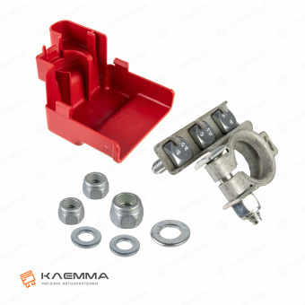 Клемма АКБ с винтами М686 «плюс» (MTA) с крышкой. 1507701_KIT_04