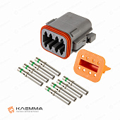 Разъем влагозащищенный 8-контактный DT "мама" (Deutsch) сечение 1.0-2.0 мм2