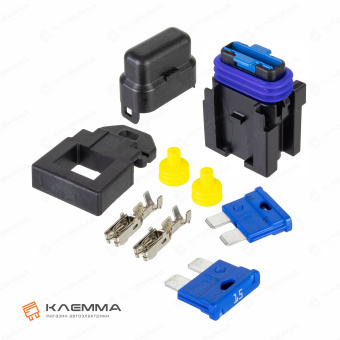 Держатель предохранителя UNIVAL 15А (MTA) с кронштейном и предохранителями. 0301315_KIT.2_02