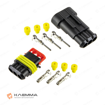Разъем 3-контактный SUPERSEAL 1.5 (MTA). 4423660_KIT_03