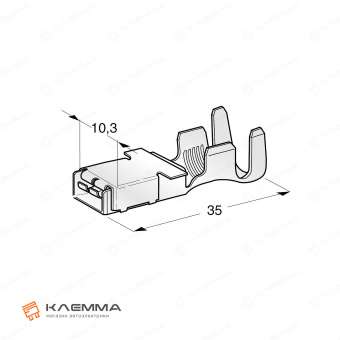 Клемма низ MAXI F800 (MTA) 4.0-6.0 мм2. 1107660_20