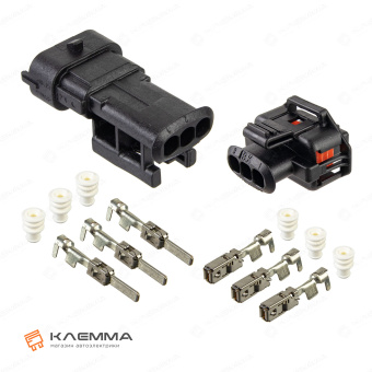 Разъем 3-контактный мама-папа (Bosch) сечение 1.5-2.5 мм2. 1 928 403 966_KIT.42_05