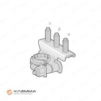 Клемма АКБ с винтами М686 «плюс» (MTA). 1507700_20