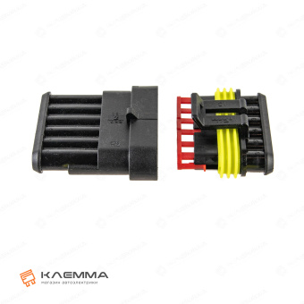 Разъем 6-контактный SUPERSEAL 1.5 мама (MTA). 3050134_04