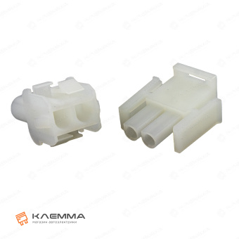 Разъем 2-контактный Universal MATE-N-LOK мама-папа (TE). 1-480699-0_KIT2_03