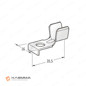 Клемма низ кольцевая SQR-A M8 (MTA) 25-40 мм2. 1606990_20