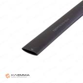 Термоусадочная трубка с клеевым слоем ТТК (3:1) 12/4 (КВТ) цвет чёрный, метр