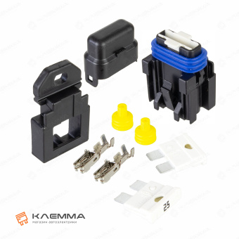 Держатель предохранителя UNIVAL 25А (MTA) с кронштейном и предохранителями. 0301325_KIT.2_01