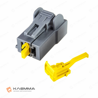 Корпус разъема 2-контактного POWER мама (MTA) серый без замков. 4540345_05