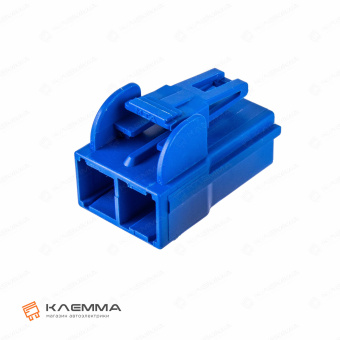 Корпус разъема 2-контактного POWER мама (MTA) синий без замков. 4540315_03