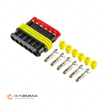 Разъем 6-контактный SUPERSEAL 1.5 мама (MTA). 3050134_02